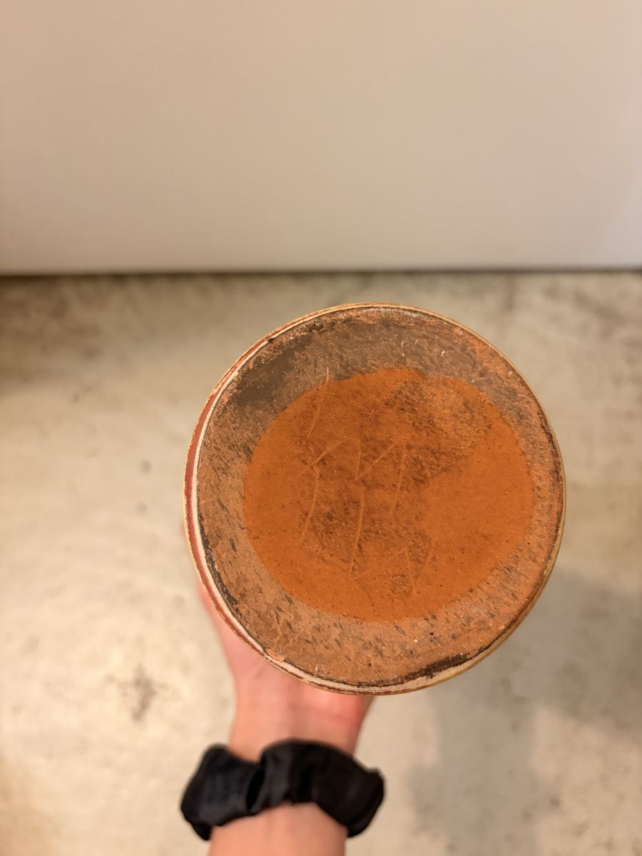 Sonstiges Geschirr & Gläser: Dekorative Flasche bemalte Keramik mit Korken – Gebraucht aus Mülchi von jas_bqy2 1