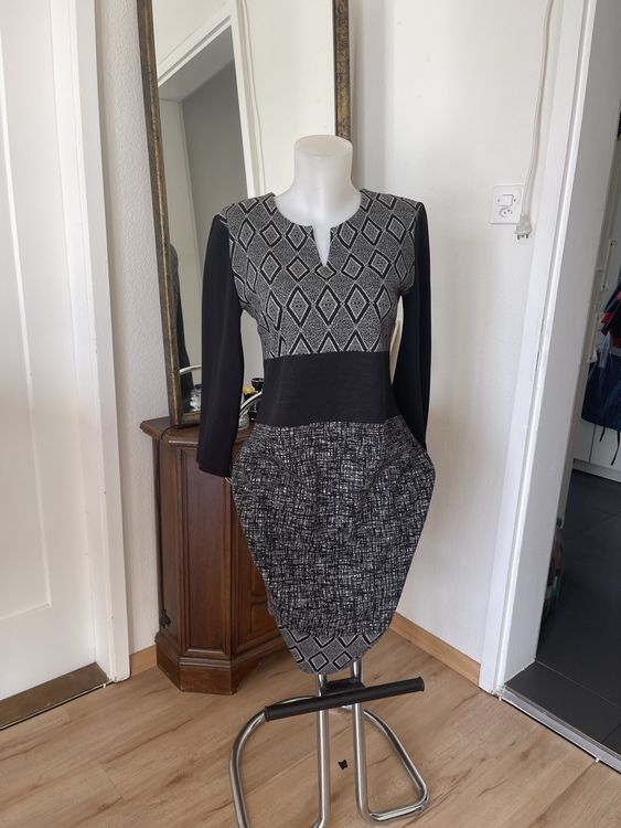 Robe Femme En Viscose Grise - Taille M, Neuf Avec étiquettes, Modèle (64)
