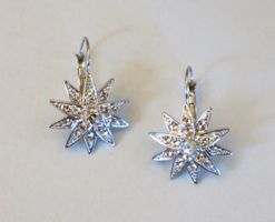 Ohrhänger Sterne mit Strass
