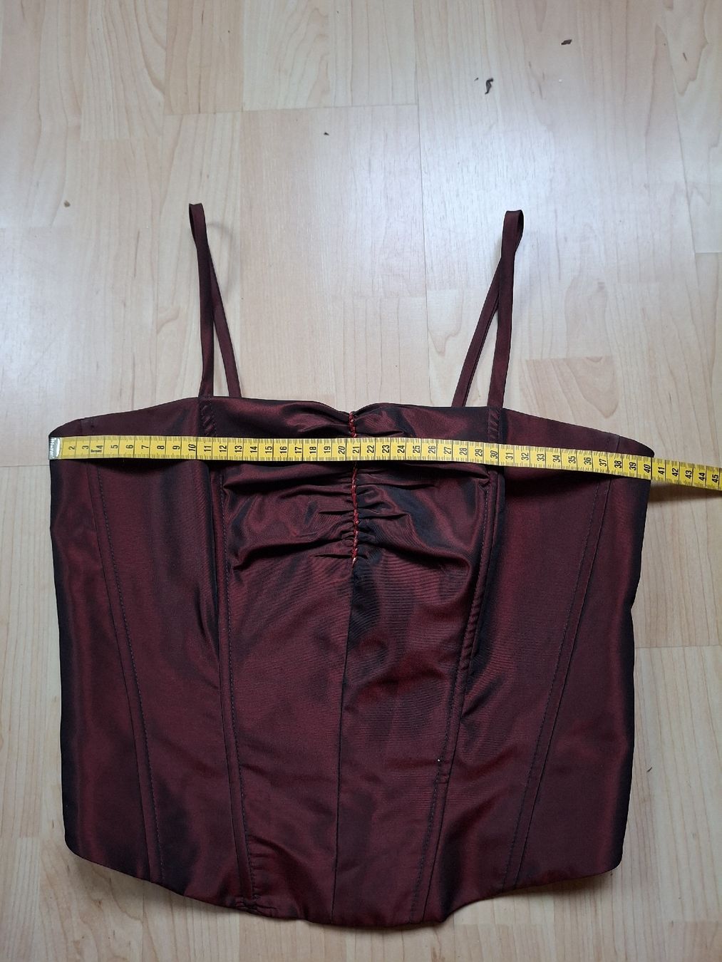 Vestiti: Bordeaux-rotes Abendkleid, 3-teilig – Usato da Zürich venduto da wildflower26 7