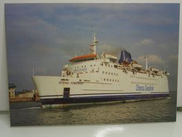 Postkarte Fähre Stena Hibernia departing from Holyhead.