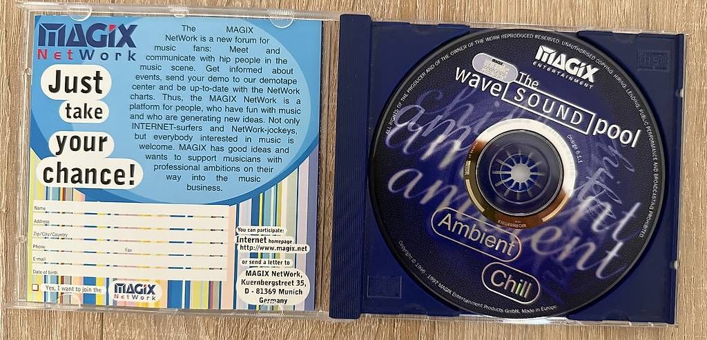 CD: Magix - Soundpool - Ambient x Chilll – Usato da Zofingen venduto da Kolega01 1