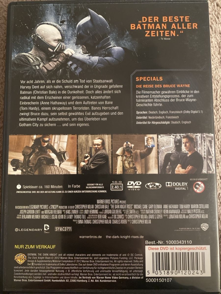 Alle DVDs: DVD - The Dark Night Rises – Neu (gemäss Beschreibung) aus Oberengstringen von Rogi9698 1