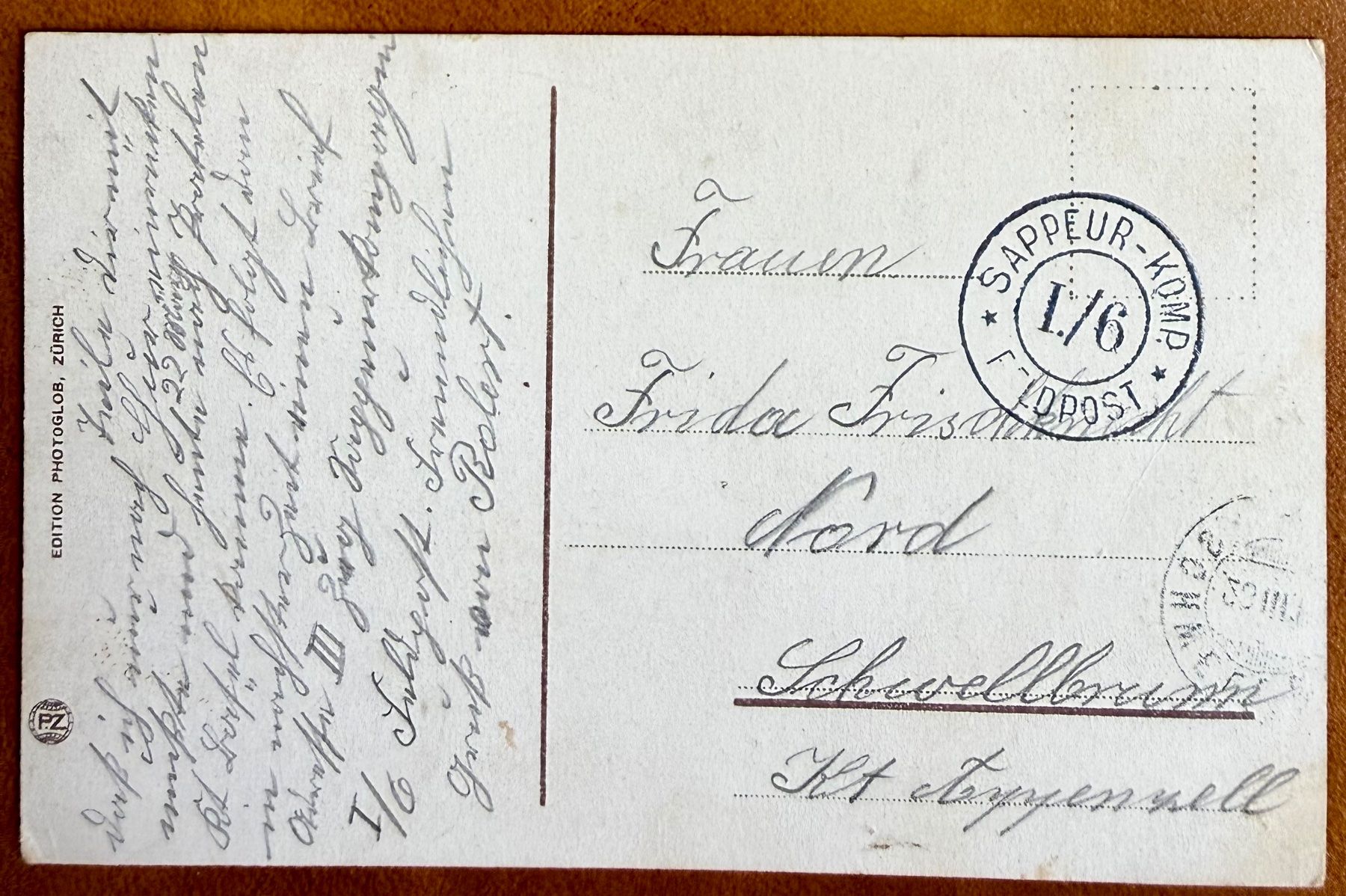 Cartoline postali: Chur  - Panorama. 1920 – Usato da Lutry venduto da Ediego 1