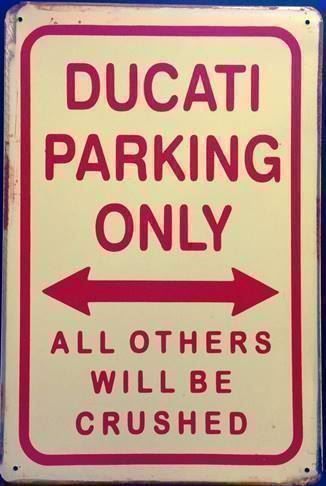 Ducati Insegne: Rusty Blechschild - DUCATI PARKING ONLy - 30 x 40 cm – Nuovo (secondo la descrizione) da Rupperswil venduto da big-one-sale