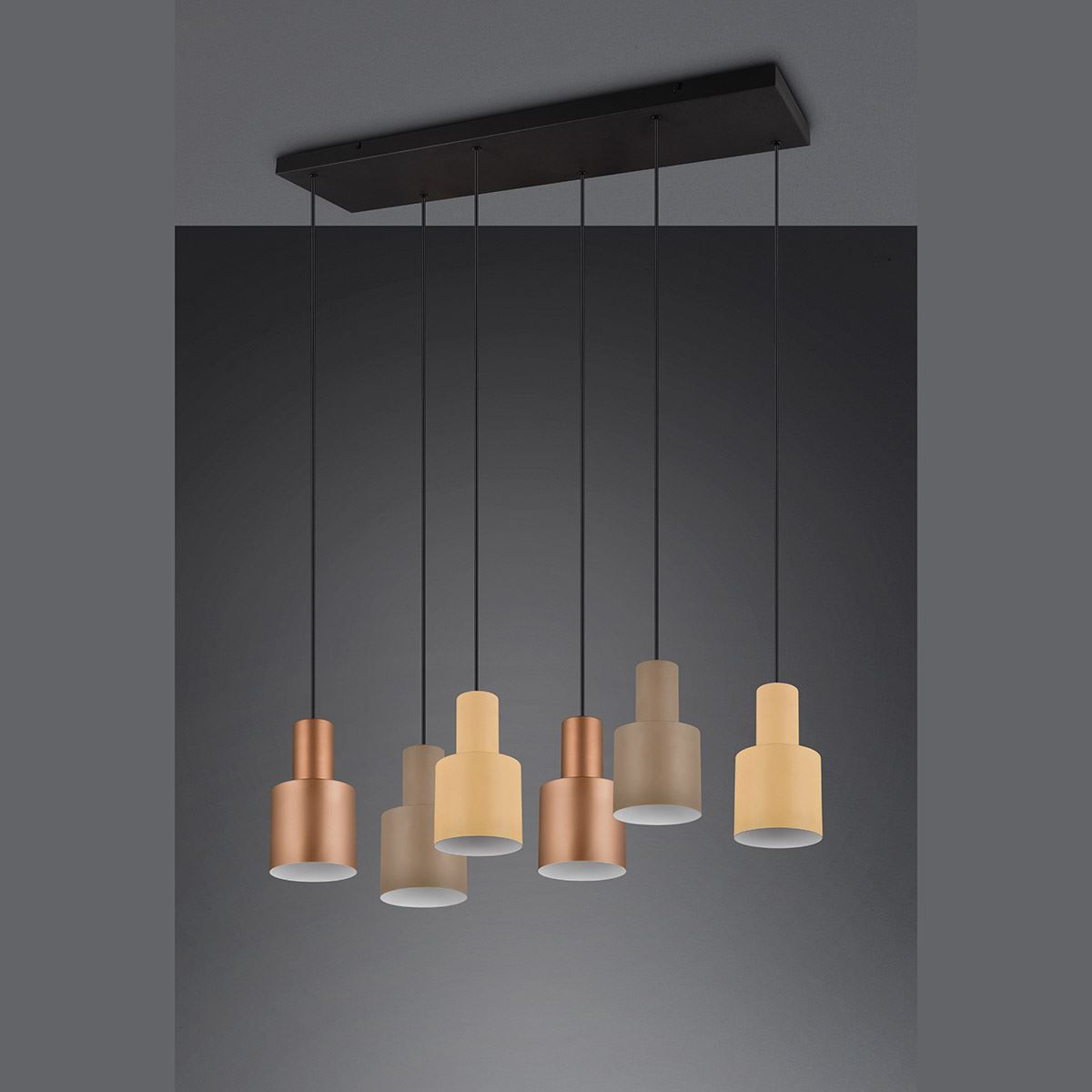 Lampadari & plafoniere: Pendelleuchte, Höhe anpassbar, 6er Spot – Nuovo (secondo la descrizione) da Kreuzlingen venduto da Smart-Light 2