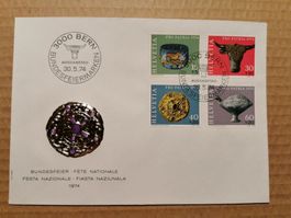 Enveloppe Fête Nationale 1974