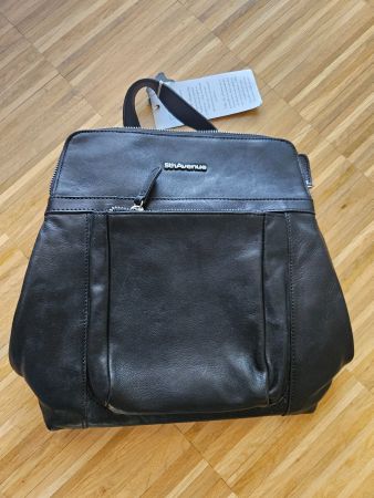 5th Avenue Leder-City-Rucksack mit Trageriemen