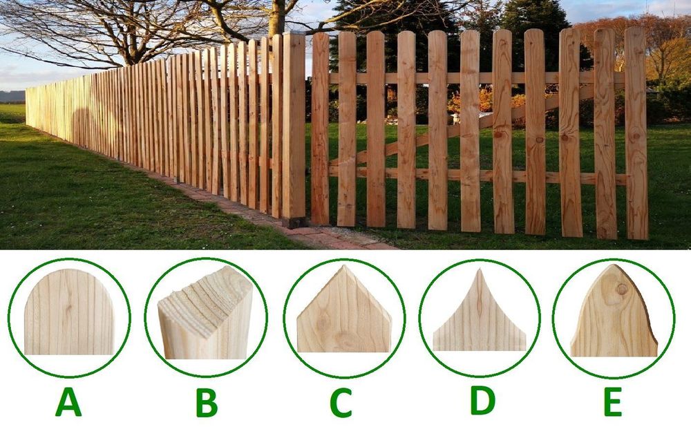 Holzlatten Zaunlatten Garten Holzzaun Sibirische Lärche 60cm Kaufen