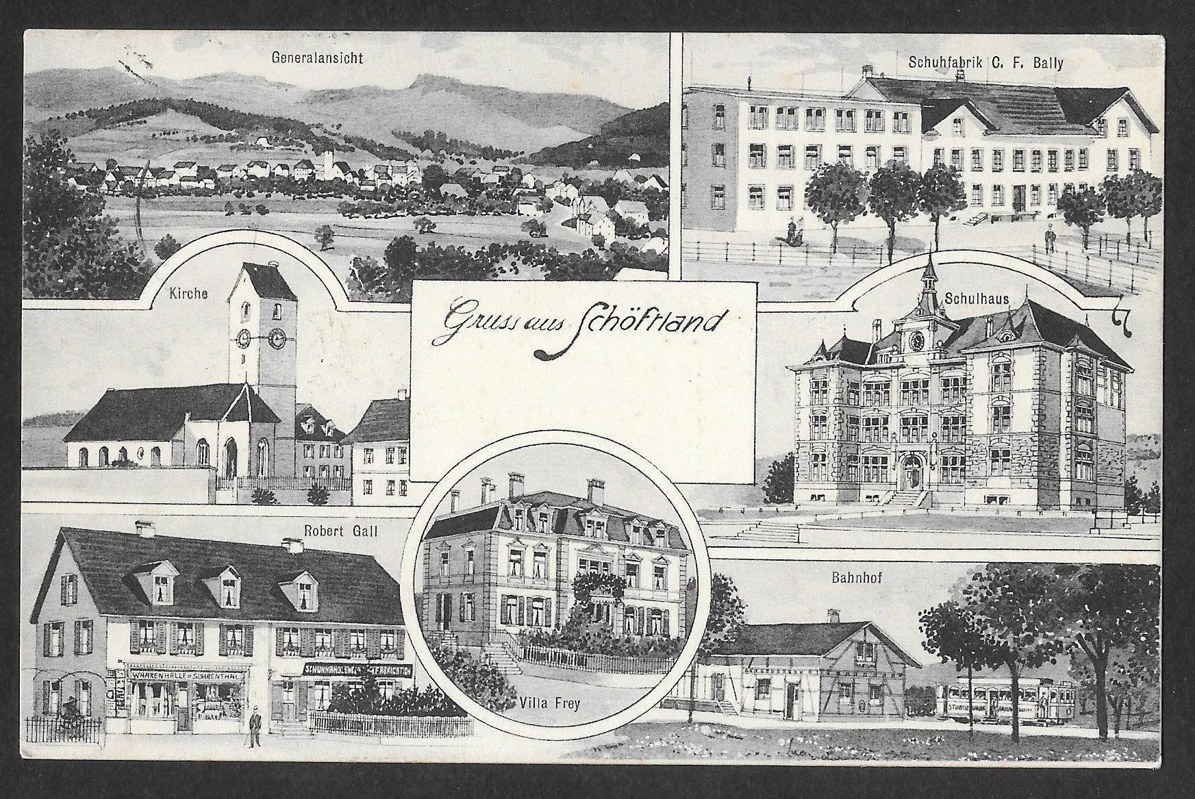 Ansichtskarten: Schöftland 7 Bilder Lithoähnlich – Gebraucht aus Olten von clotaldi