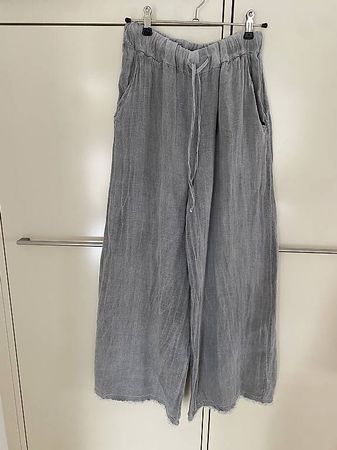 Colette Damen-Leinenhose Grau Gr. M  100 % Leinen