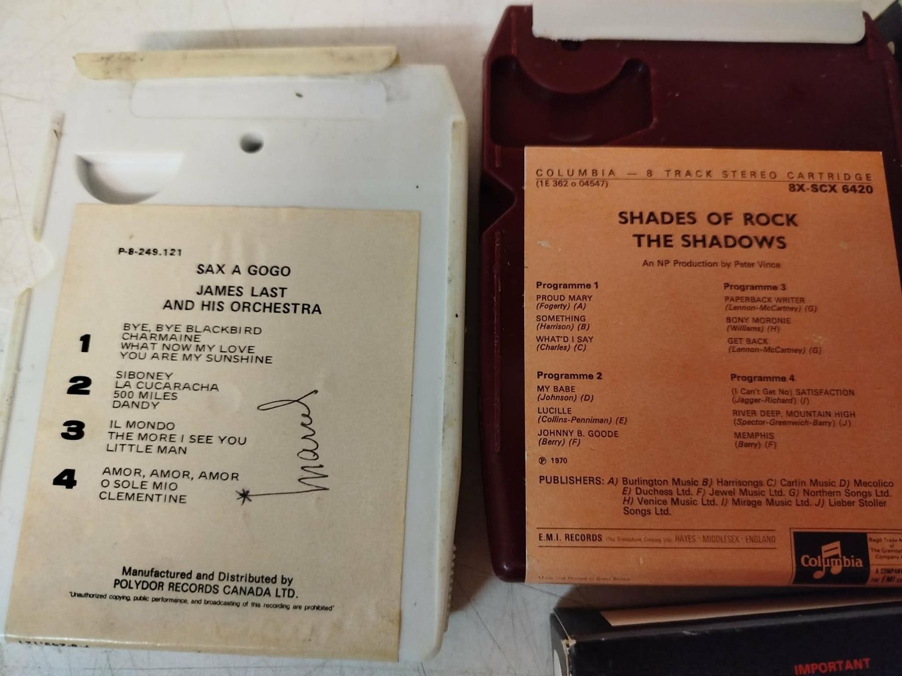 Kompaktkassetten: Cassettes 8 pistes – Gebraucht aus La Chaux-de-Fonds von Emmaus2300CDF 7
