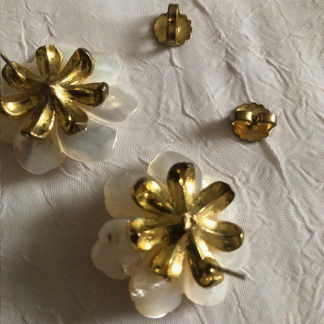 Ohrringe & -stecker: Boucles d’oreilles en Nacre – Gebraucht aus Genève von Honeybird 3