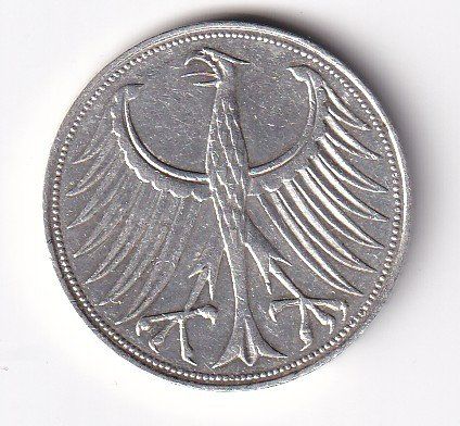 Tutti le monete: Deutschland 5 Mark 1966 D – Usato da Neuchâtel venduto da karlpierrino 1
