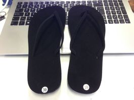 Tongs femme style havaianas Noir point