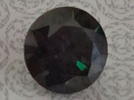 Moissanite Round Rainbow bleue 0.50 carat GRA Certificate ID