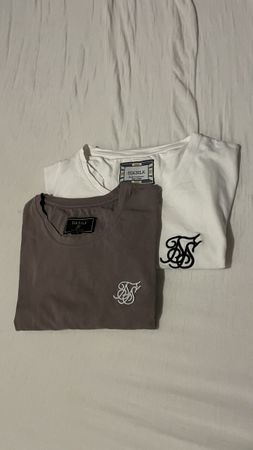 SikSilk T-Shirts – Weiss & Grau 