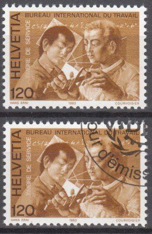 Alle Briefmarken: SBK D lV 109 postfrisch und mit ET – Gebraucht aus Bürglen TG von StampGraf
