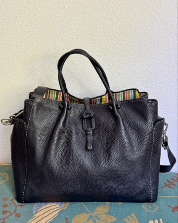 RENAUD PELLEGRINO PARIS black leather bag