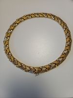 Collier bicolore or 18 ct