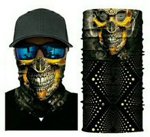 Scarf / Röhrenschal Skull Gold