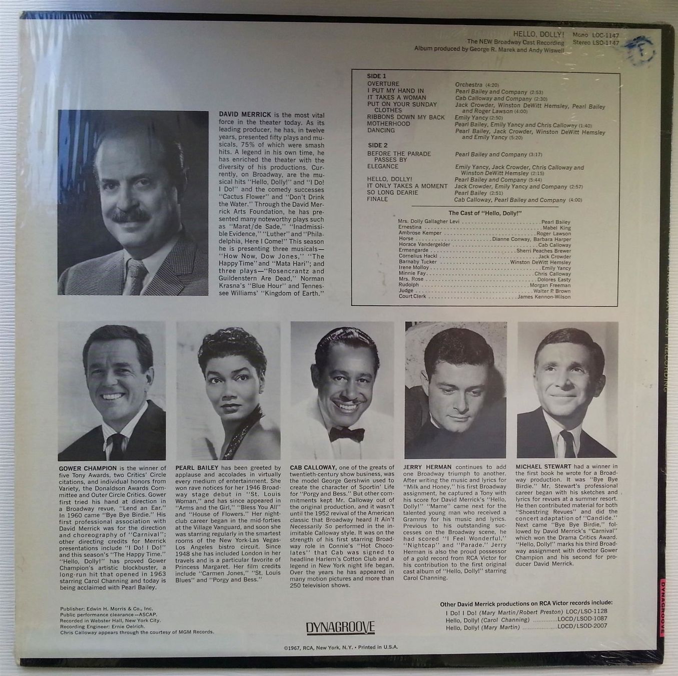 Schallplatten: LP Vinyl: HELLO, DOLLY !, 1967 – Gebraucht aus Oberriet SG von ganesh435 1