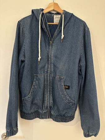 Flatbush Jeansjacke mit Kapuze Gr. M – gefüttert