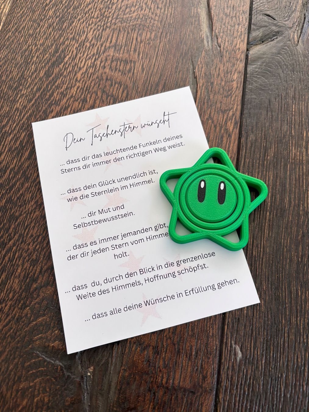 Cartes: Taschenstern mit Spruch – Neuf (Voir description) à St. Niklaus VS par loumonrohandmade
