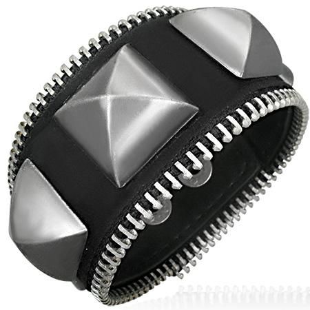 Bracciali & Braccialetti: Steampunk / Biker / GothicLederarmband – Nuovo (secondo la descrizione) da Schwanden GL venduto da UHRKNALL
