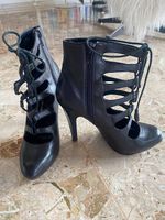 Highheel Lederstiefeletten