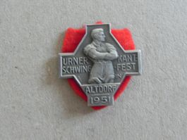 Abzeichen Kantonal Schwingfest Schwingen Altdorf UR 1951