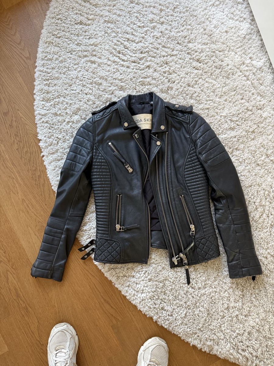 Vestes: Boda Skins Leather Jacket Black  – D'occasion à Zürich par 7b6s