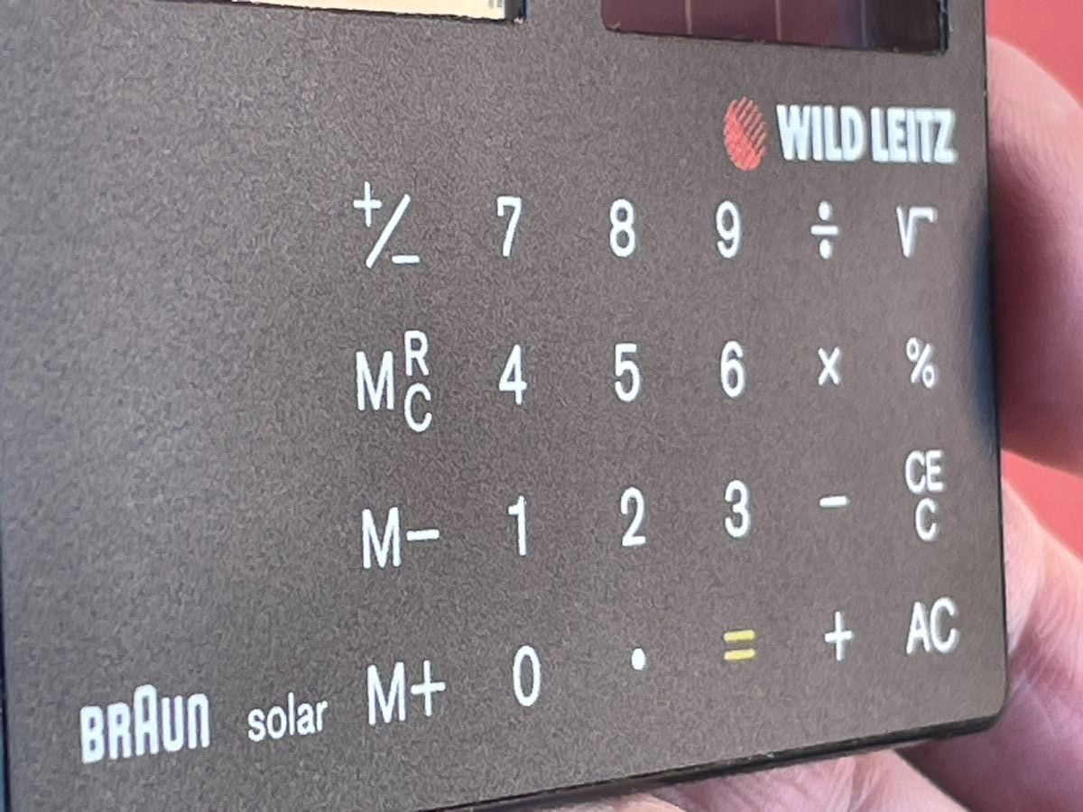 Braun Calcolatrici tascabili: Braun ST1 Type: 4 856 calculator – Usato da Rorschach venduto da Spektar 8