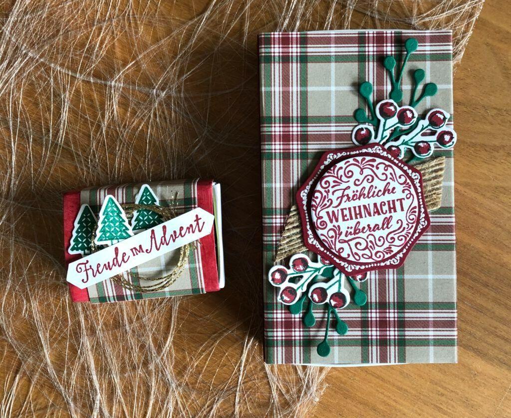 Stampin' up! Carta: Stampin up Designerpapier "Feiertagskaros" – Nuovo e nell'imballaggio originale da Frauenkappelen venduto da evangelina78 6