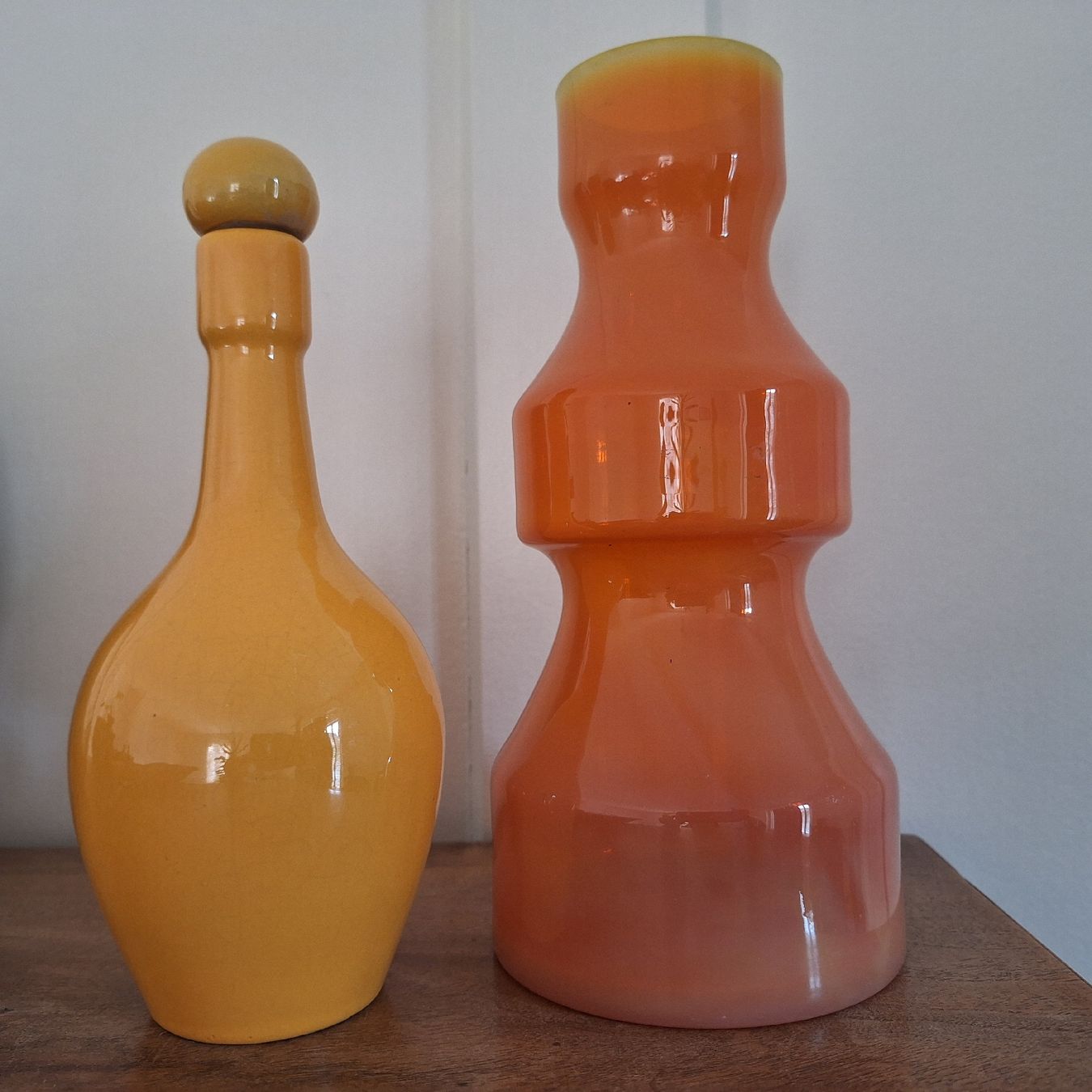 Alle Dekorationen: Schöne Deko, Vase orange, Flasche gelb – Gebraucht aus Winterthur von Goldpipau 1