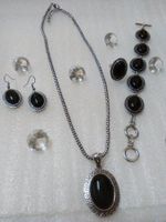 SET MODESCHMUCK;;ANTIKSILBER PLATED