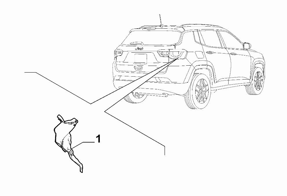 Jeep Tutti pezzi di ricambio auto: Blech Heckleuchte links Jeep Compass 53438351 – Nuovo e nell'imballaggio originale da Küssnacht am Rigi venduto da Garage-Tobler 2