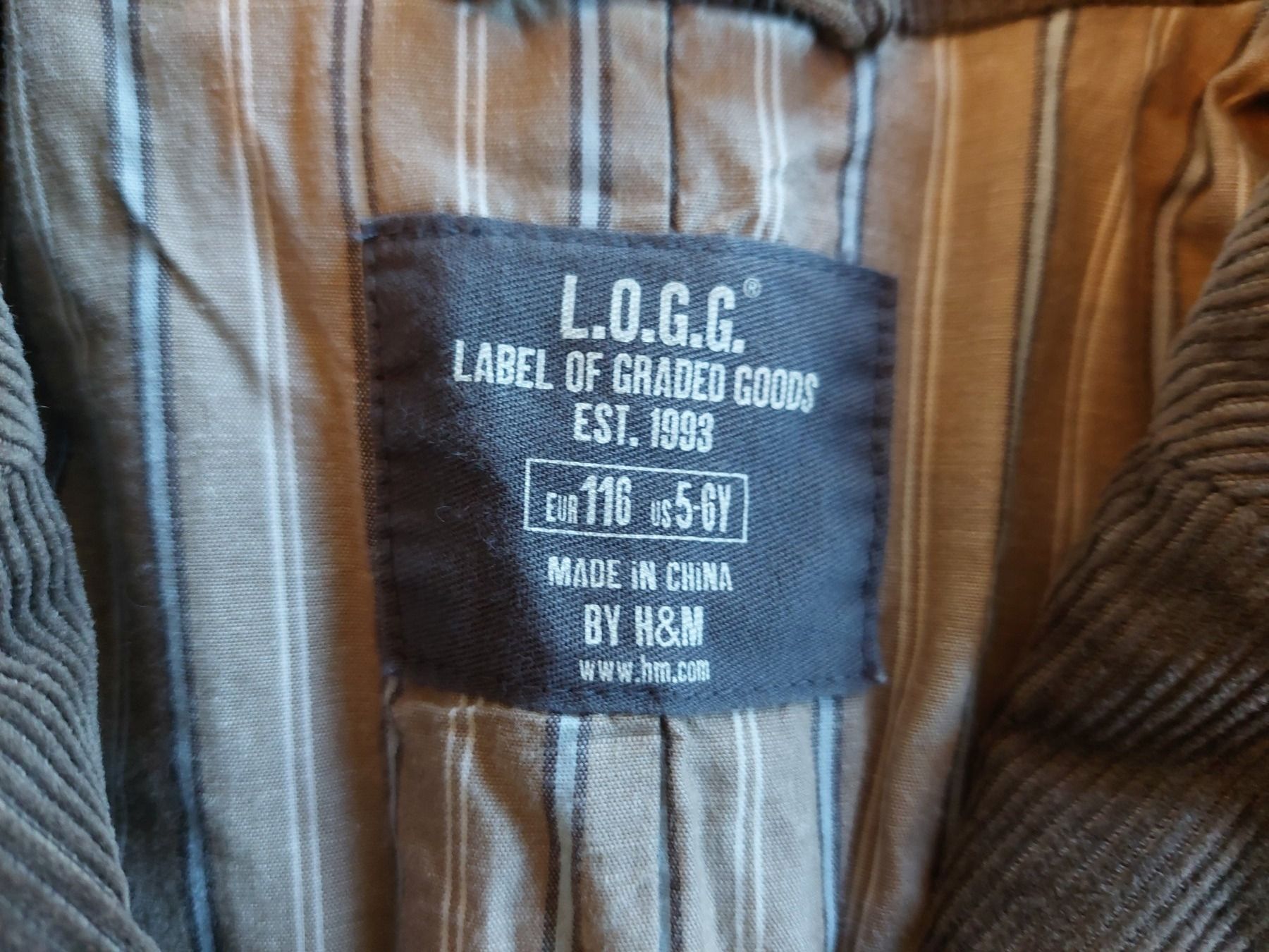 Giacche & Cappotti: LOGG Cord Jacke / Gr.116  /  5-6 J. – Usato da Zürich venduto da meymano 6