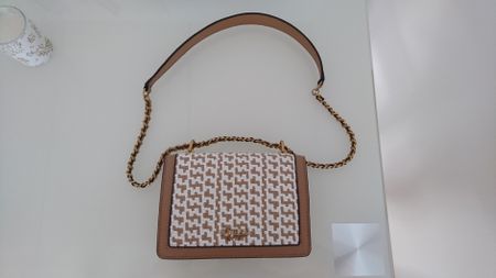 Guess Tasche braun‐ weiss