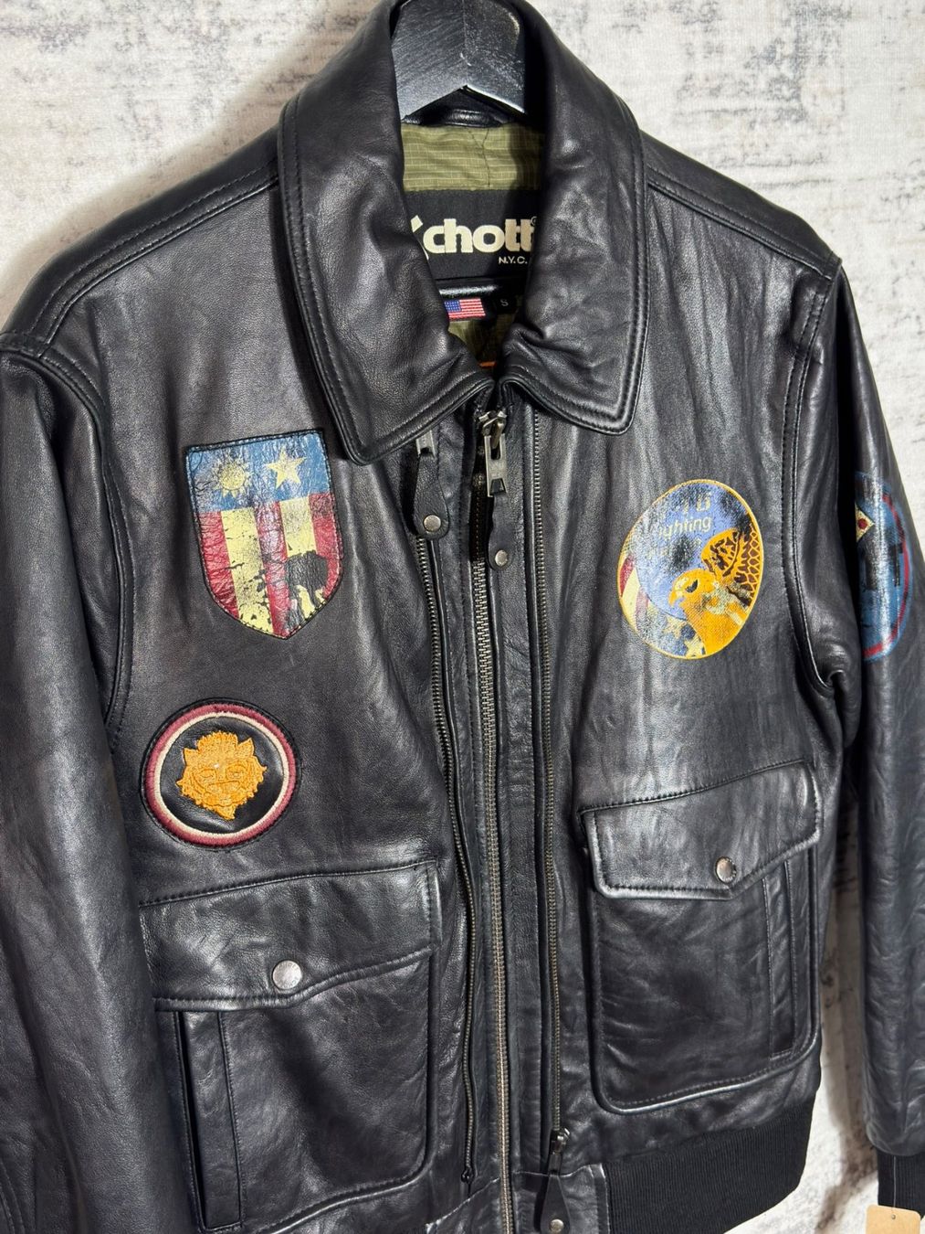 Schott Jacken: SCHOTT N.Y.C "LC1362" FLIGHT JACKET SZ: S – Gebraucht aus Cortaillod von Stay_Alive_vintage 2