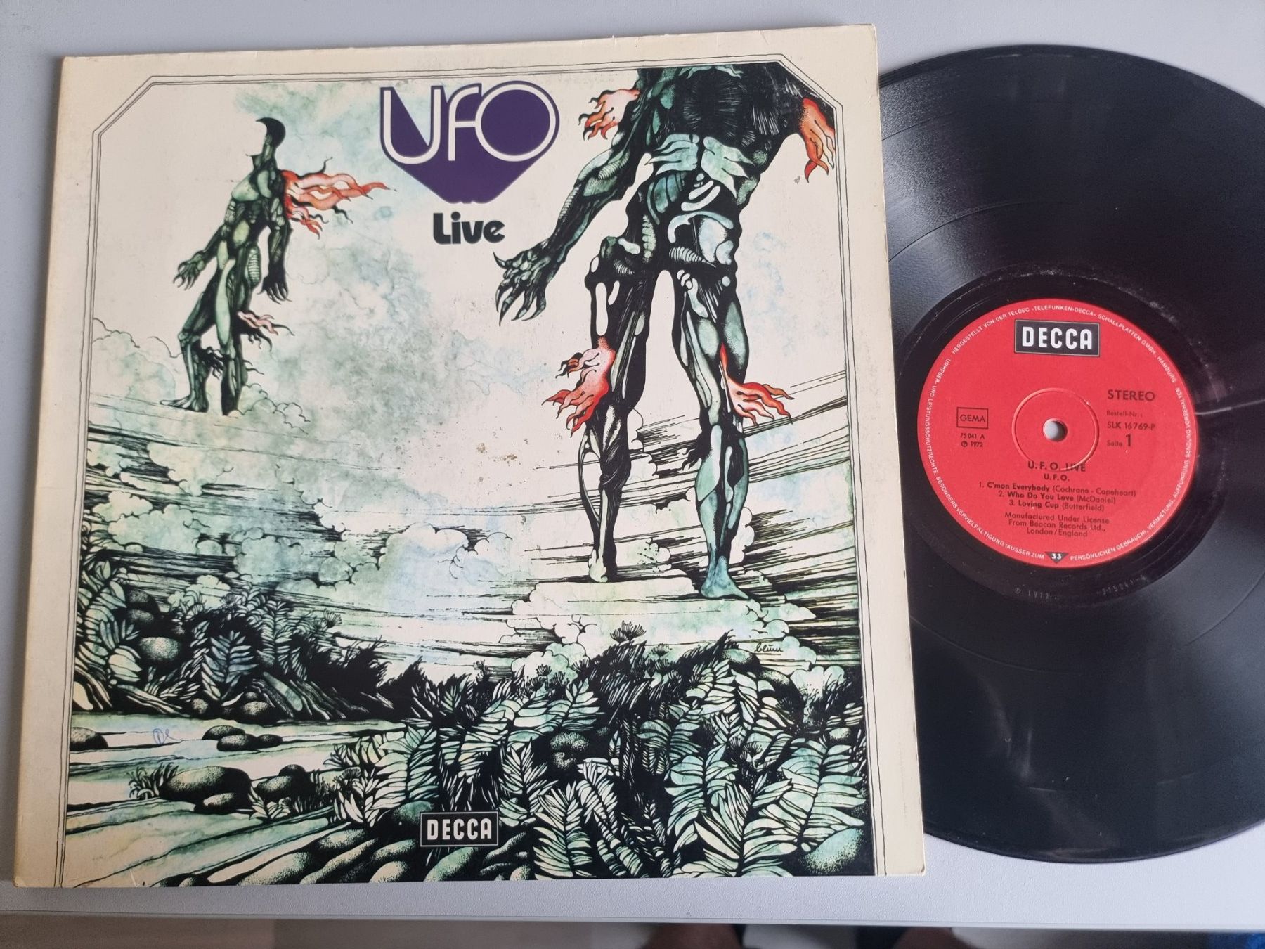 Dischi in vinile: LP UFO - Live,  Decca 1972 – Usato da Schaffhausen venduto da Kellerrassel