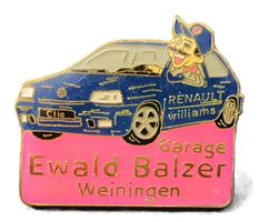 U541 Pin RENAULT Williams Clio Garage Ewald Balzer Weiningen