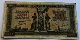 Griechenland 5000 Drachmai 1942
