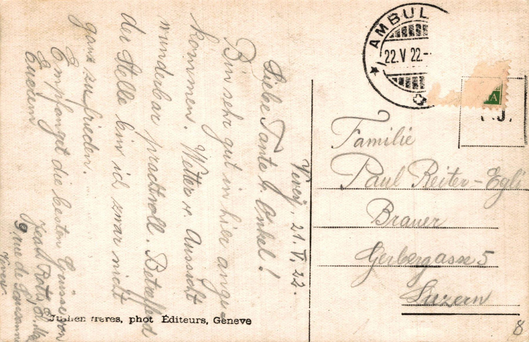 Cartoline postali: Vevey et la Dent du Midi – Usato da Bronschhofen venduto da Astore 1