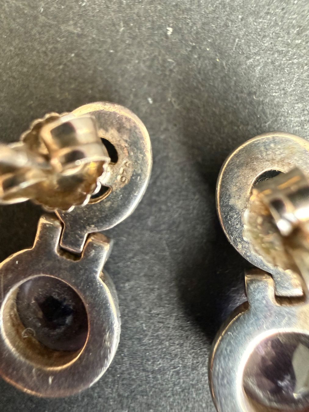 Orecchini pendenti & Orecchini a lobo: Silber Ohrstecker mit Topas und Amethyst 925 – Usato da Spiegel b. Bern venduto da Rogger72 4