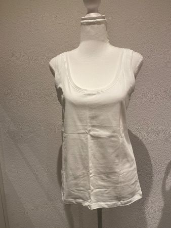 Neues Baumwolle Top, weiss, Grösse L, ungetragen m. Etti