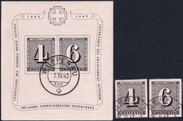 1943, ZH-Klein Nr. W14 gest. + Einzelwerte W12+W13 Ersttag.
