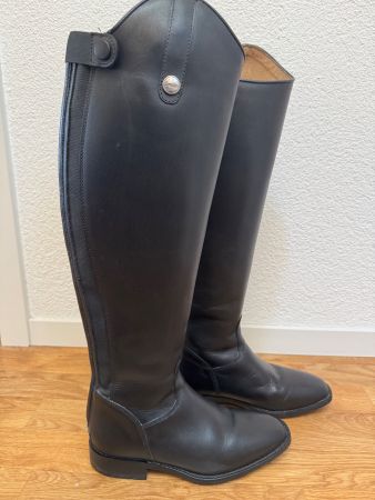 Lederreitstiefel von Loesdau mit Reissverschluss