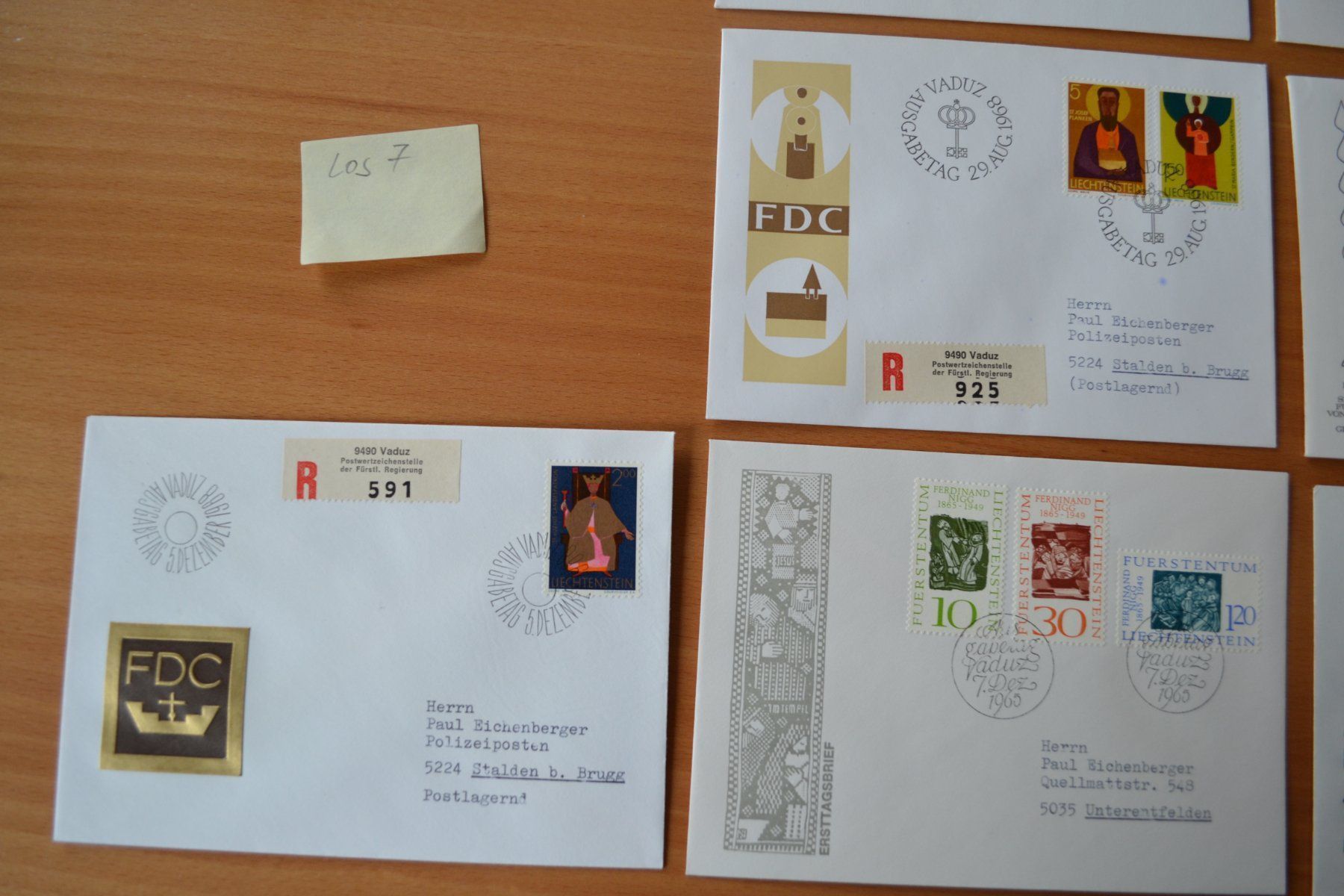 Alle Briefmarken: Brief FDC – Gebraucht aus Beinwil am See von kajak55 3