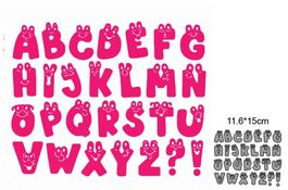 Stanzschablonen-Set  ABC, witzige Buchstaben NEU